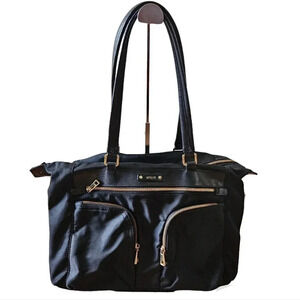 Utiliti  Nylon Black Zipper Shoulder Bag.